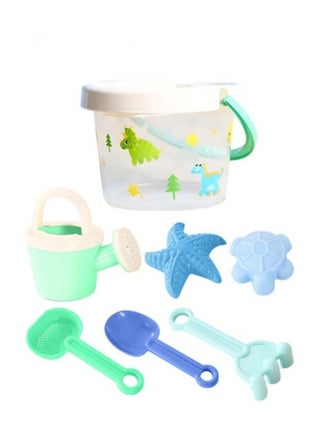 7-Piece Beach Sand Toy Set for Kids, with Transparent Sand Bucket, Model Toys, Shovel, Rake, Outdoor Beach Toy Kit - pzsku/ZB0B73769194BEF03C1C1Z/45/_/1712819620/d43329b6-658b-4398-a878-a16fd074e6fc