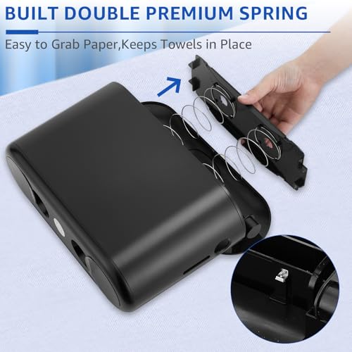 KSITEX Countertop Paper Towel Holder, Commercial Paper Towel Dispenser, Multifold Trifold Z-Fold Paper Towel Holder, Napkin Holder Dispenser, Hand Towel Dispenser for Home Kitchen Restaurant - Image 3