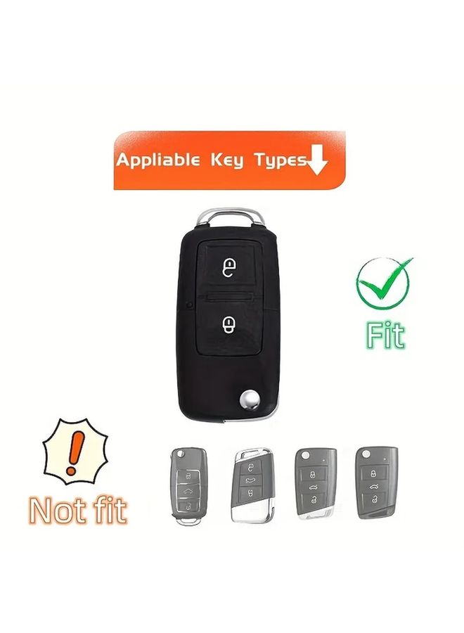 غطاء مفتاح TPU ذهبي أسود لحالة فولكس فاجن أماروك جولف 4 5 6 MK4 - Image 3