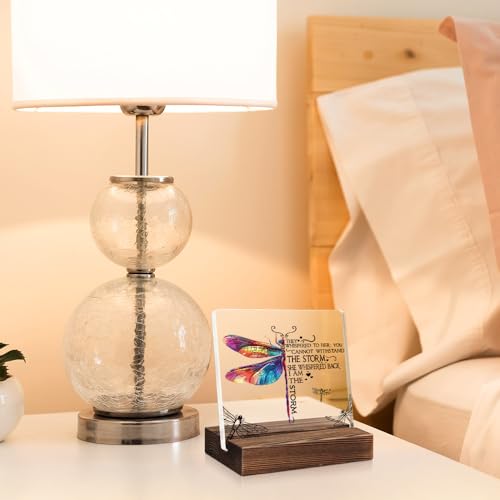 Mhfpl They Whispered to Her Butterfly Acrylic Plaque Sign with Wooden Stand, Women Empowerment Office Decor, Motivational Quotes Gifts for Women, Feminist Acrylic Gifts for Sister BFF Friend Coworker - Image 4