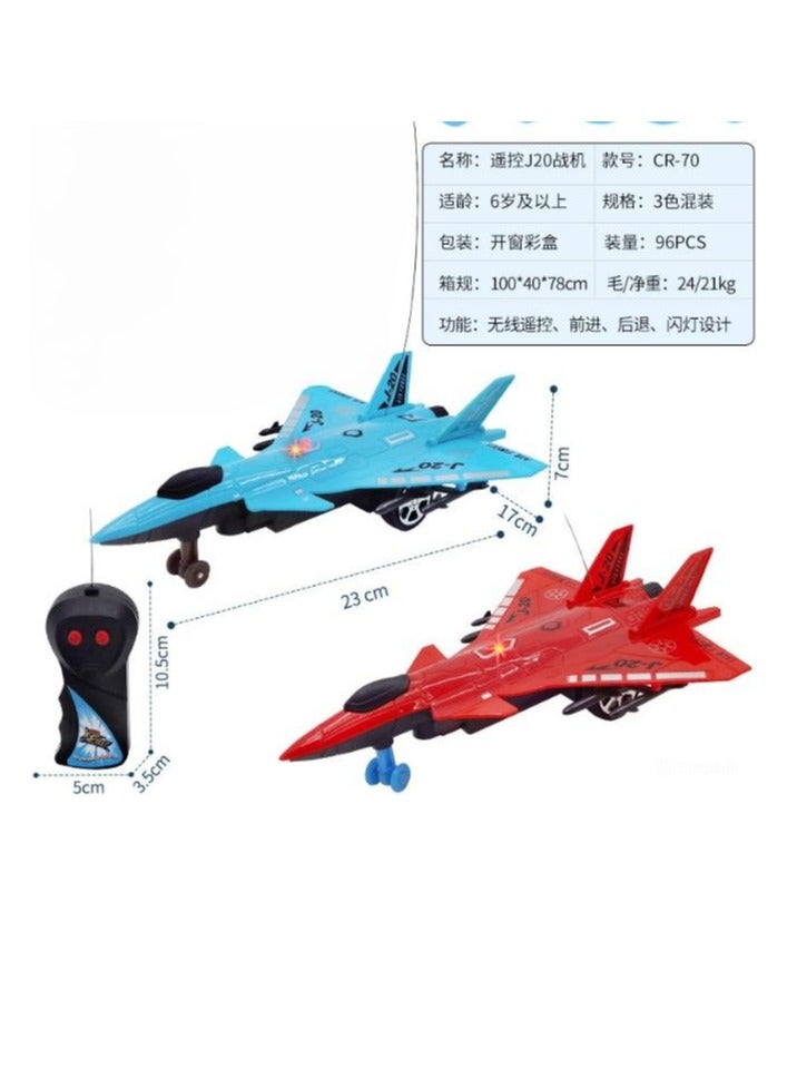 Powerful and exciting remote control airplane toy for children, exciting, 6 years and above, blue color - Image 4