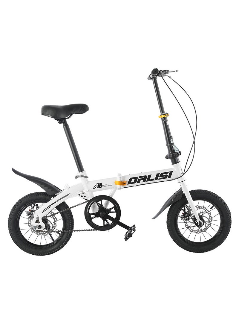 Sharpdo Folding Bike Foldable Bicycle High Carbon Steel Mountain Bicycle Disc Brake Non-Slip Folding Bikes for Adults/Men/Women (16in)  - Image 1