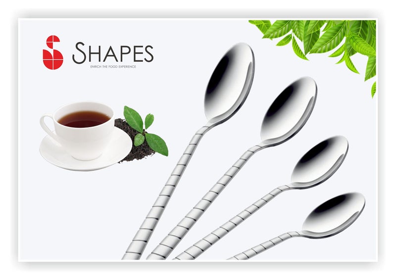 SHAPES Zack Premium Stainless Steel Tea Spoon Set of 12 Pieces | Tea Spoon, Spoon, Rust-Resistant, Dishwasher Safe, Elegant Design - Image 5