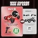 Tecnock RC Cars for Kids 118 Scale 2WD RC Car with USBC Easy Charging 24GHz Remote Control Car with LED Lights 50 Mins Playtime Toys Gifts for Boys Girls Ages 812 - Image 4