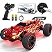 Tecnock RC Cars for Kids 118 Scale 2WD RC Car with USBC Easy Charging 24GHz Remote Control Car with LED Lights 50 Mins Playtime Toys Gifts for Boys Girls Ages 812 - Image 2