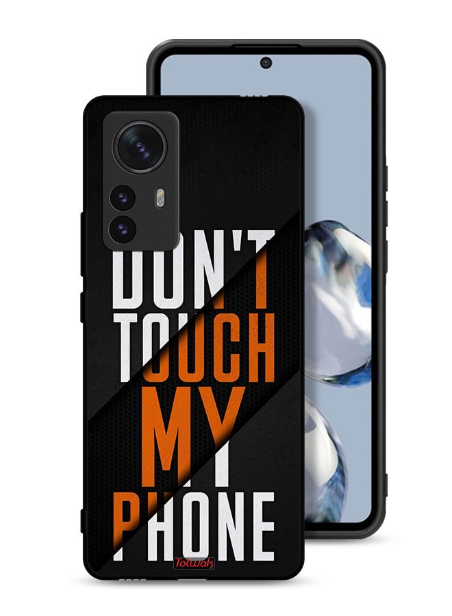 Tolwak Xiaomi 12X Protective Case Cover Do Not Touch My Phone - Image 1