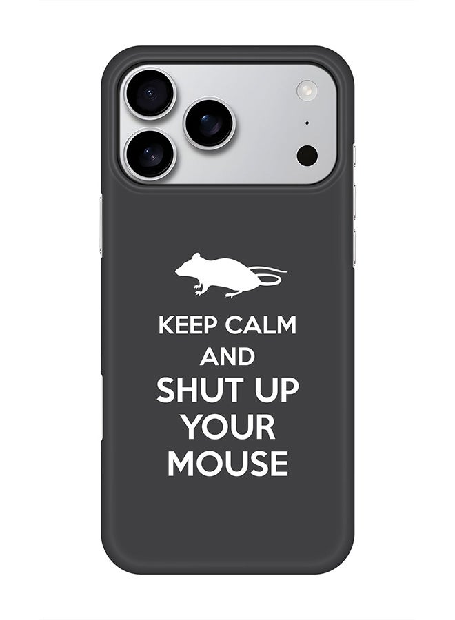 Stylizedd For iPhone 17 Pro Max,Case, [Compatible with MagSafe] Magnetic cover Slim fit Protection Matte, - Shut Up Your Mouse