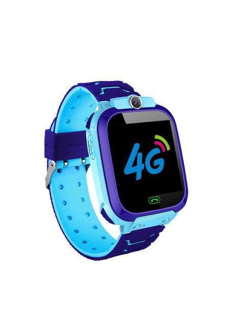 4G Multilingual Q12B Photographic Waterproof Video Q19 Call Children GPS Smart Location Phone Watch-Color:4G-Q12B-HD Display-Video Call-4G Edition-Blue