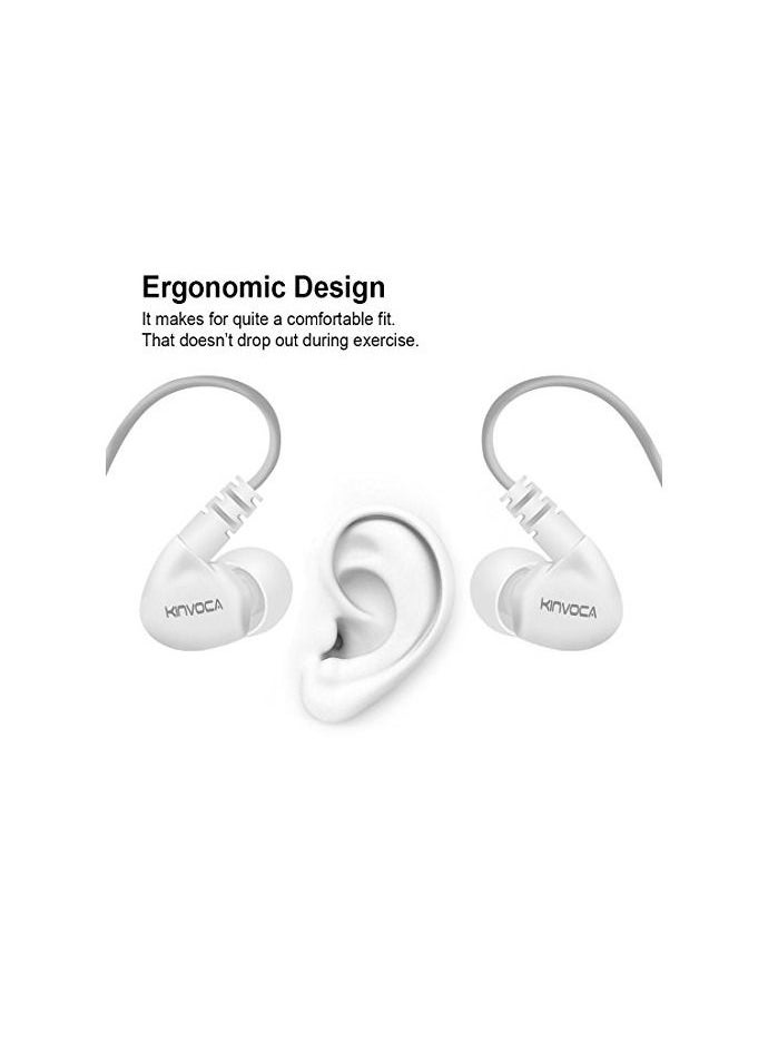 Running Headphones Over Ear in Ear Noise Isolating Sweatproof Sport Earbuds Earphones with Remote and Mic Ear hook Wired Stereo Workout Ear Buds for Jogging Gym, Cell Phones Headset - Clear White - pzsku/ZB0B780A9340CB4A7BC87Z/45/_/1690465855/8f2f7e16-d51e-4efd-9d55-9b2a14f19a42