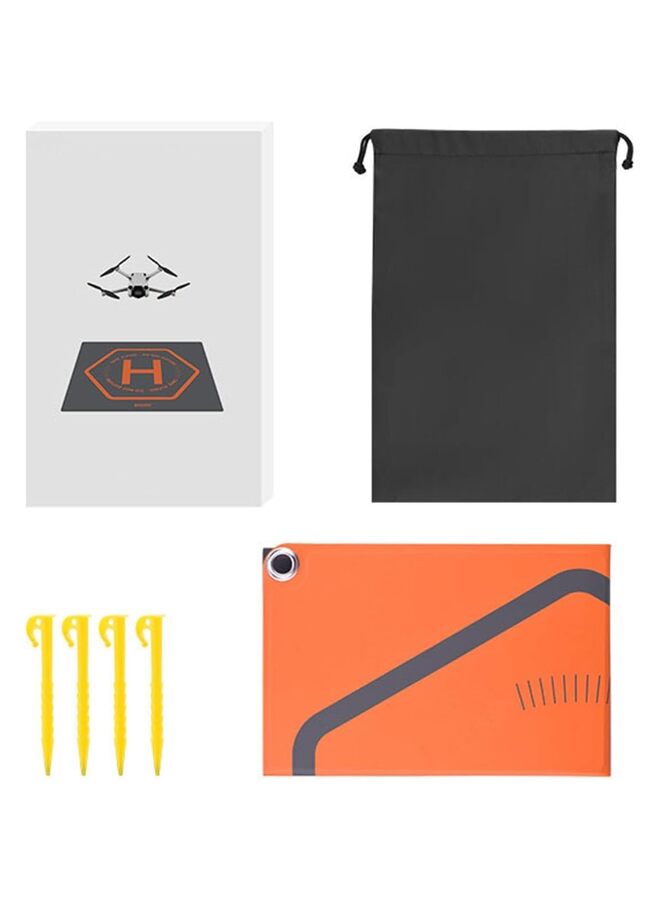Drone Landing Pad, Universal Large Fast-fold Double Sided Waterproof Landig Pad Weighted, 20'' Double-Side PU Waterproof Fast-Foldable Helipad Weighted for All Drones