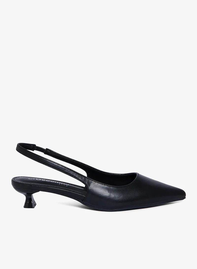 جيومني جيومني بغال منخفضة الكعب للنساء – كعب عال مريح بدون ظهر للمكتب، الكاجوال واليومي