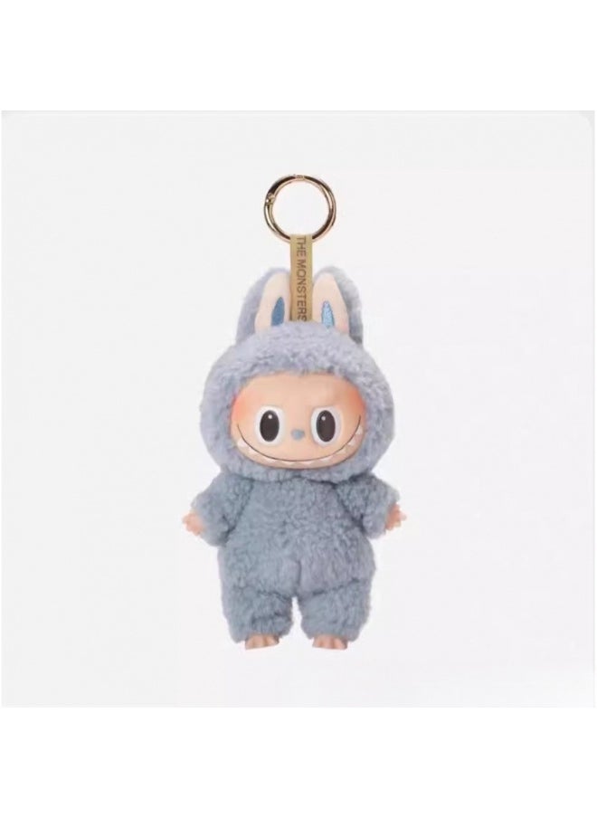 LABUBU Labubu Heart-fluttering Macaron Vinyl Face Blind Box Plush Toy Labubu Doll Keychain 