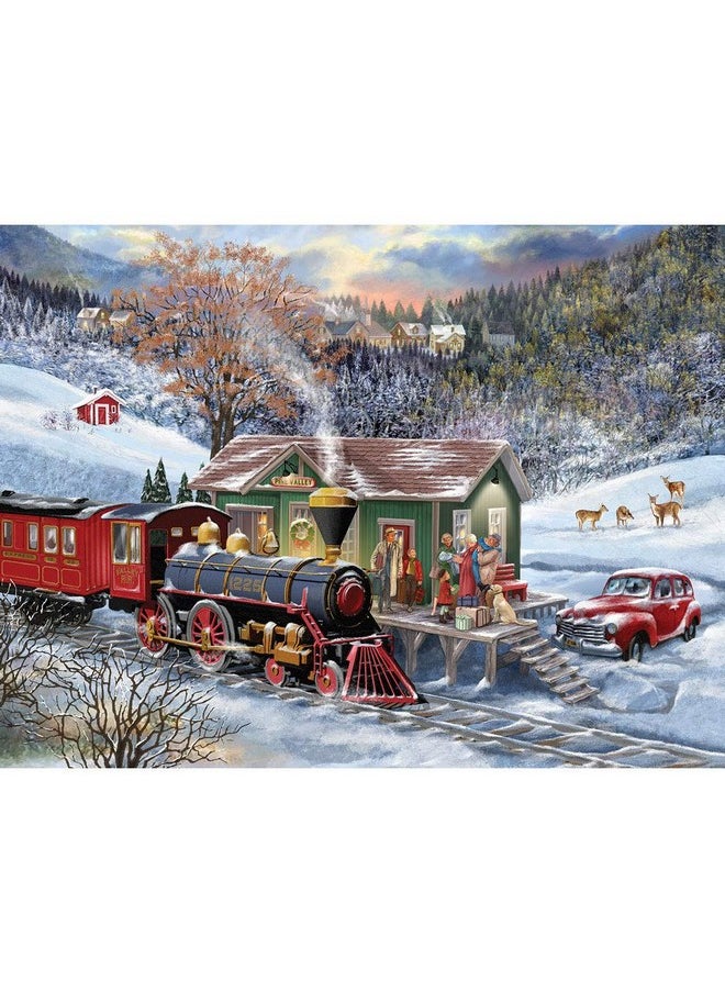 Bits and Pieces Bits and Pieces - Value Set of Three (3) 500 Piece Jigsaw Puzzles for Adults - Each Puzzle Measures 18" x 24" - Home for The Holidays Jigsaws by Artist Bigelow Illustrations  - Image 5