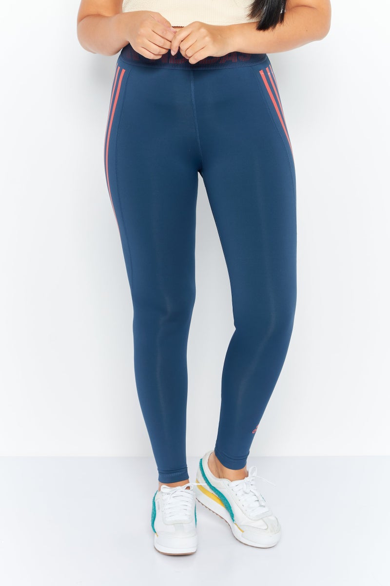 Adidas  leggings تدريب ضيقة للنساء، لون أزرق داكن - Image 1