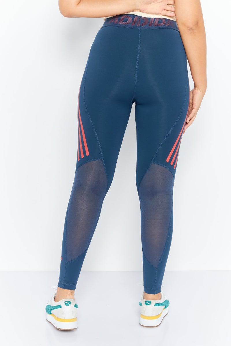 Adidas  leggings تدريب ضيقة للنساء، لون أزرق داكن - Image 3