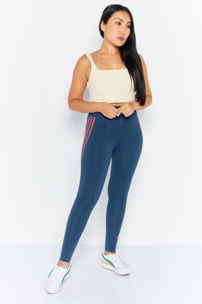 Adidas  leggings تدريب ضيقة للنساء، لون أزرق داكن - Image 4