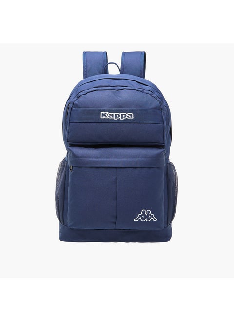 Men's Solid Backpack with Adjustable Straps and Zip Closure