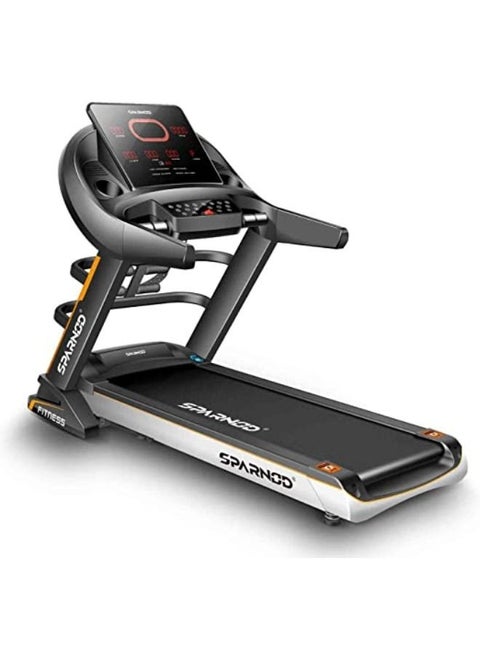 Sparnod Fitness STH-5700_MF 3-Hp Continuous (6-Hp Peak) DC Motorized Automatic Walking and Running Treadmill for Home Use with Multifunction and Auto-Incline (Free Installation Service)