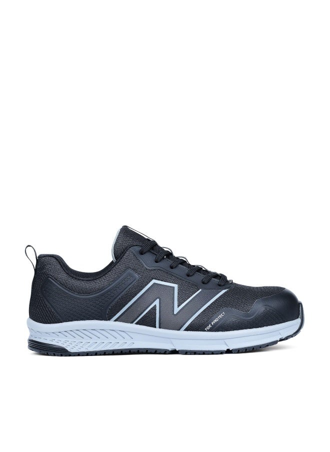 New Balance Mens Aluminum Toe Evolve Industrial Shoe BlackGrey 8 Wide