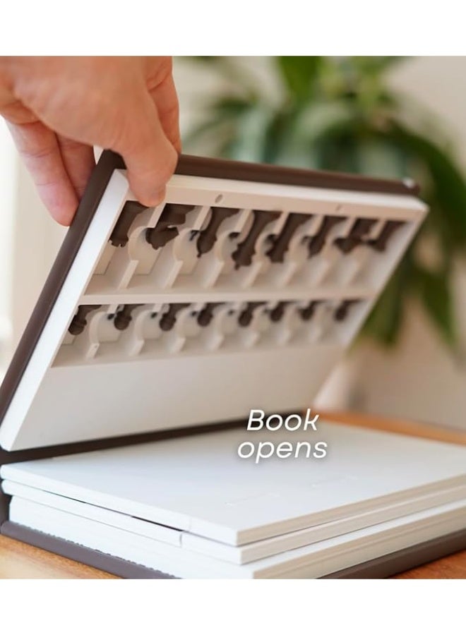 Magnetic Travel Chess Set - Unique Folding Book Style Design - Portable Pocket Chess Board Game with Hidden Piece Storage - Educational Strategy Gift for Kids & Adults - Image 3