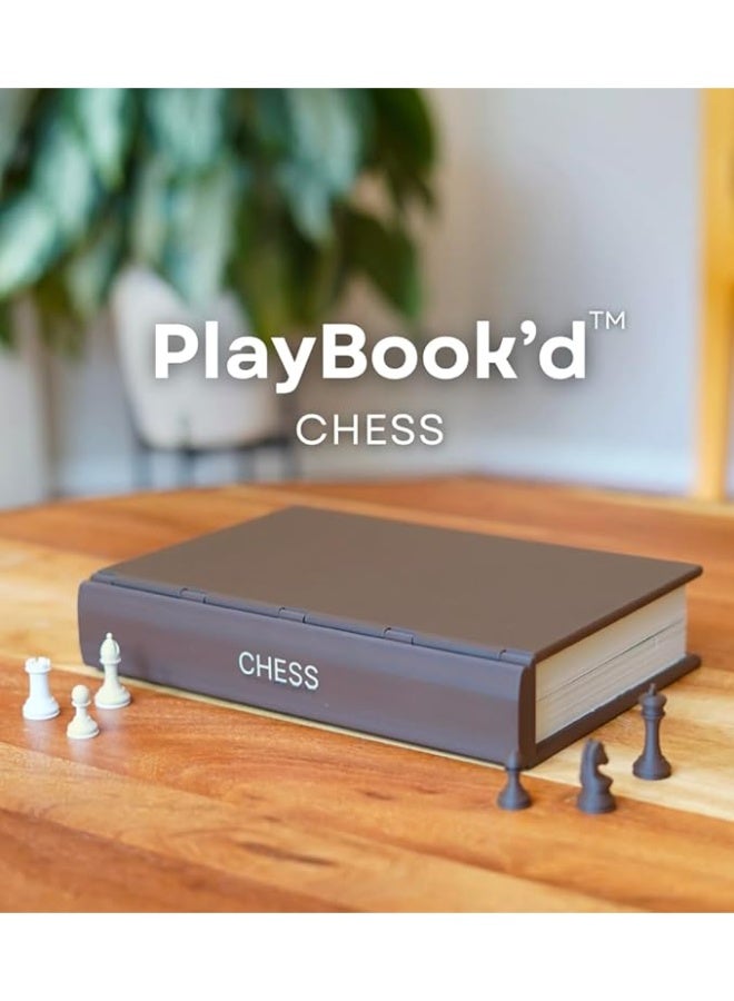 Magnetic Travel Chess Set - Unique Folding Book Style Design - Portable Pocket Chess Board Game with Hidden Piece Storage - Educational Strategy Gift for Kids & Adults - Image 2