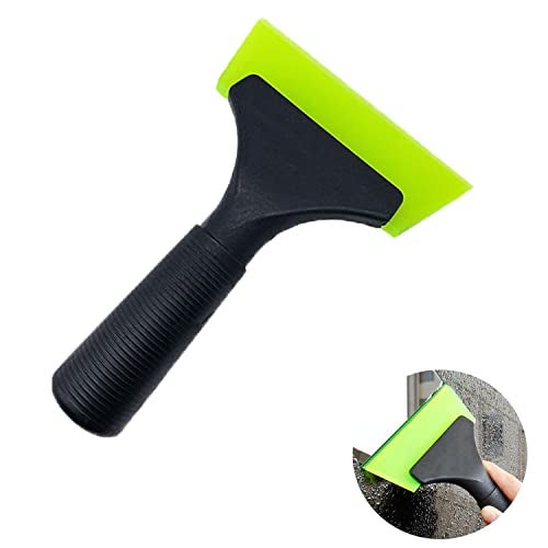 WedFeir Small Squeegee with 5 Inch Green Rubber Window Tint Squeegee, Mini Wiper Window Tinting Tools with Non-Slip Handle for Car, Glass, Mirror, Shower, Auto,Windows. (Green) - Image 1