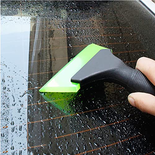 WedFeir Small Squeegee with 5 Inch Green Rubber Window Tint Squeegee, Mini Wiper Window Tinting Tools with Non-Slip Handle for Car, Glass, Mirror, Shower, Auto,Windows. (Green) - Image 3