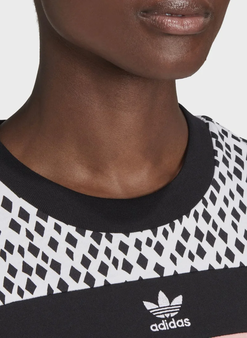 adidas Originals Cropped Graphics Casual Women's T-Shirt