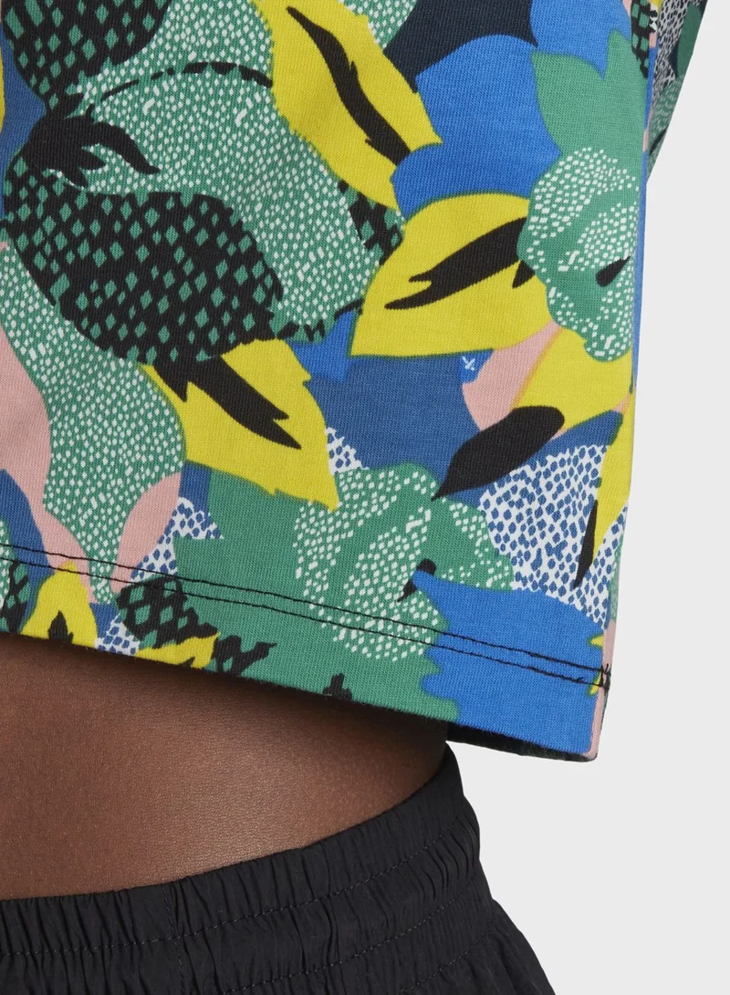 adidas Originals Cropped Graphics Casual Women's T-Shirt