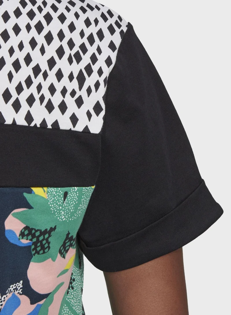 adidas Originals Cropped Graphics Casual Women's T-Shirt