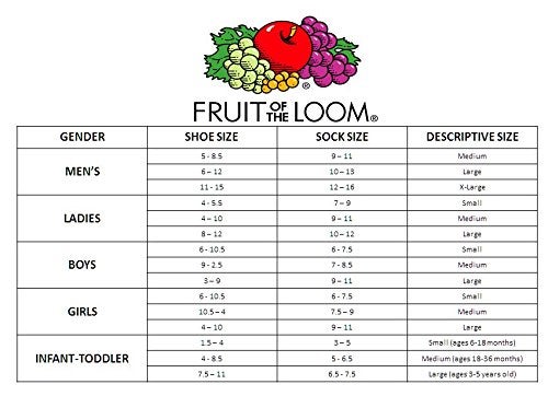 FRUIT OF THE LOOM Fruit of the Loom Men's 6-Pair Work Gear Heavy Duty Crew Socks - White 6-12  - Image 3