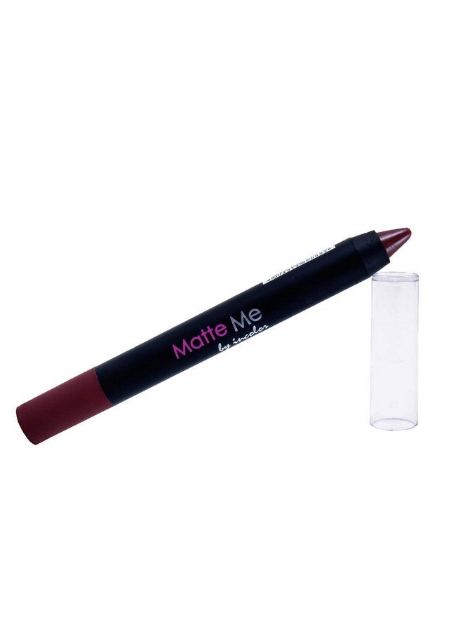 INCOLOR Matte Me Crayon Lipstick, Long Lasting, Waterproof And Smooth Texture Pencil Lipstick For Girl & Women, 2.3G Shade No.7 - Image 4