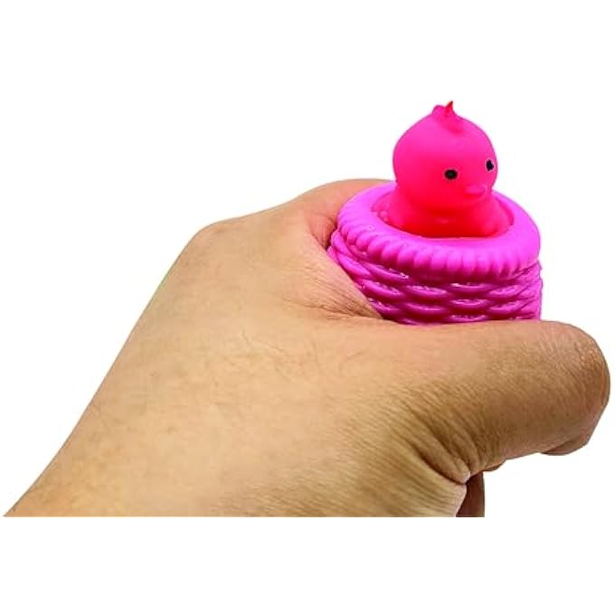 Geddes Raymond Squeeze N Pop Toy (24 Pack) - Squishy Animal Squeeze Toy for Kids - Relaxing Popper Toy - Image 3
