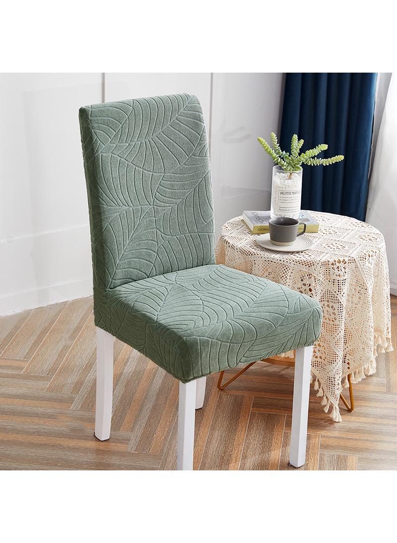 Y&D Chair Covers for Dining Room  Solid Stretch Covers Washable Kitchen Slip Jacquard Parson   Chairs Seat Slipcover - Image 1