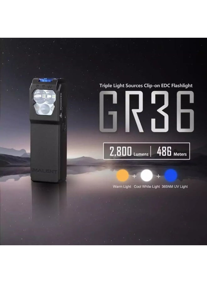 Imalent GR35 PE Rechargeable EDC Torch | 2800 Lumens | 4-in-1 Multi-Mode Flashlight - Image 4