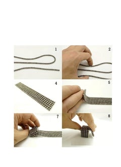 ماركة غير محددة كرات تعليمية للأطفال ملونة 216 قطعة - سهلة التشكيل - مطاط (فضي)  - Image 4