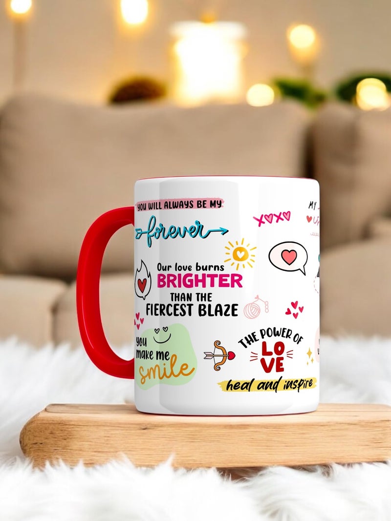 SINCE 7 STORE Love Mug for Partner & Valentine Greeting Card,Husband, Wife, Boyfriend, Girlfriend, Couple - Unique Love Gift - Microwave & Dishwasher Safe Cup - Image 5