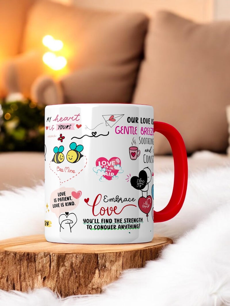 SINCE 7 STORE Love Mug for Partner & Valentine Greeting Card,Husband, Wife, Boyfriend, Girlfriend, Couple - Unique Love Gift - Microwave & Dishwasher Safe Cup - Image 2