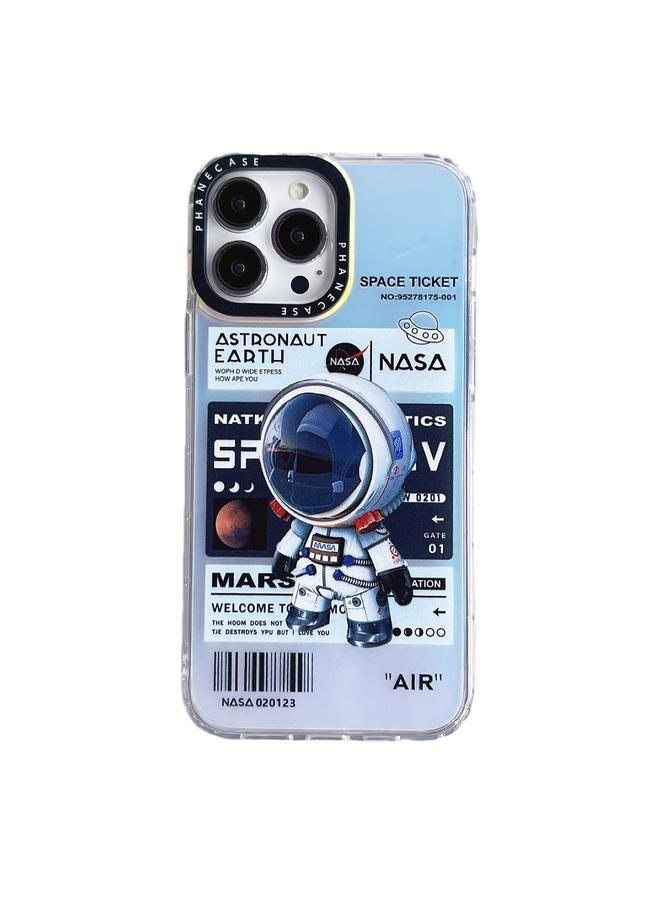 اس-توب جراب هاتف iPhone 14 Plus بنمط رائد فضاء مقاوم للصدمات من مادة البولي كربونات - Image 1