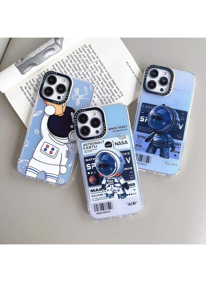 اس-توب جراب هاتف iPhone 14 Plus بنمط رائد فضاء مقاوم للصدمات من مادة البولي كربونات - Image 2