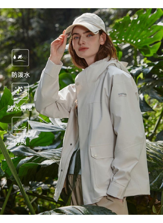 NorthLand Women's Waterproof Windproof Jacket - Outdoor Sports Coat Casual Open Front Top - Image 1