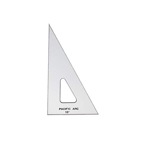 Pacific Arc مثلث رسم باكفيك آرك، 10 بوصة، 30/60/90 درجة، بحافة حبر، توباز - Image 1