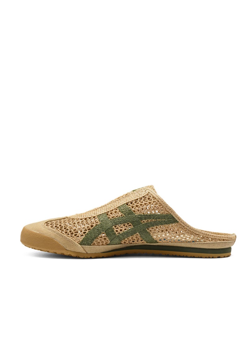 Onitsuka Tiger Athleisure Slip-On Sabot Sandals Brown Green Casual Everyday Wear for Men Women Students - Image 1