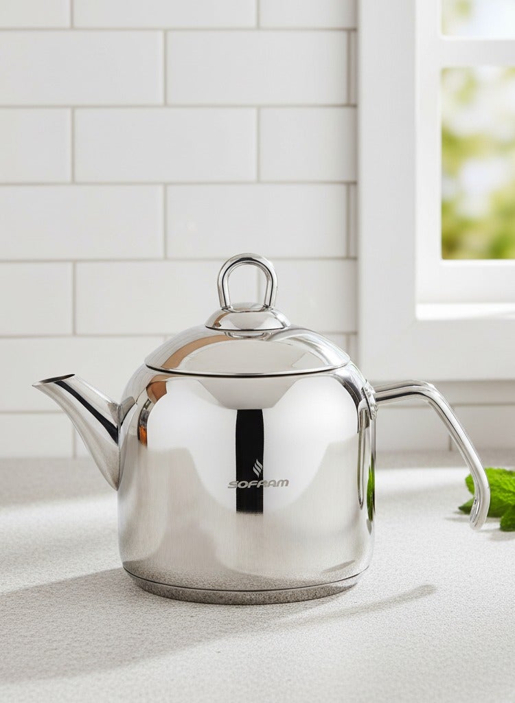 سوفرام براد شاي سوفرام استيل تركي سعة 0.75 لتر - Image 1