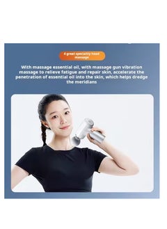 Relax Smart Mini Massage Powerful Fascial Portable Deep Tissue Percussive Muscle Back Head Massager for Pain Relief with 4 Massage Heads, 6 Massage Speeds, High Intensity Vibration Rechargeable.  - Image 5