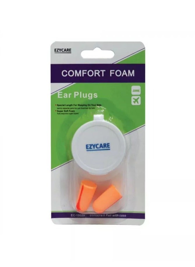 Ezycare Plus Comfort Foam Ear Plugs 1 Pair 10029