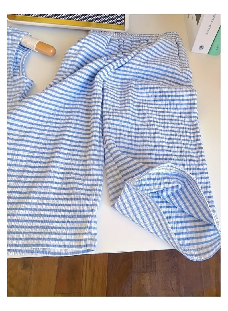 2 Pieces Girls Dress  Casual Style Sleeveless Top Wide Leg Pants  - Image 5
