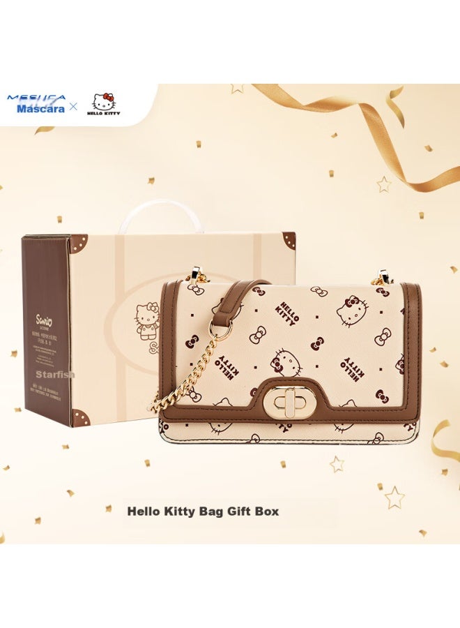 Mesuca X o Kitty Women's Shoulder Crossbody Bag Chain Bag Gift Box Packed Birthday Gift For Girls - Image 1