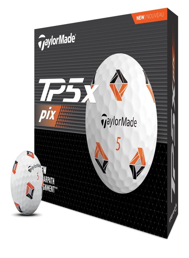 TaylorMade Golf 2024 TP5x pix Golf Balls One Dozen - Image 1