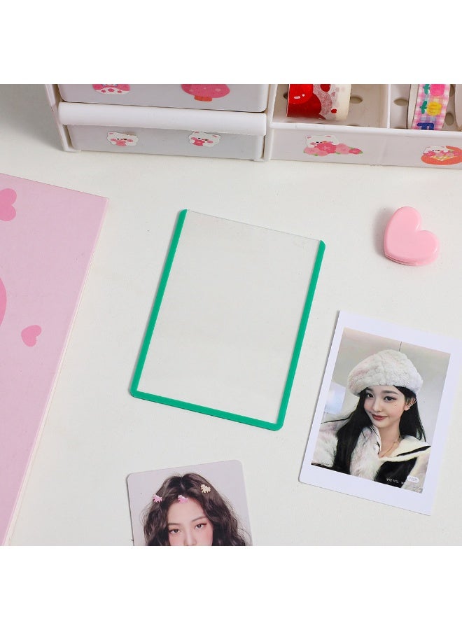 NIBEMINENT 1 - Piece B8 Kpop Photo Card Holder Pendant Key Chain ID Badge Holder ID Card Holder Photo Card Protector for School ID Office ID Access Card for Women Girls - Image 1